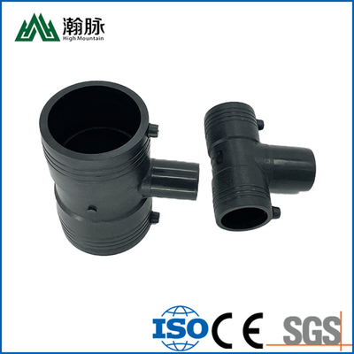 Fitting Pipa HDPE Electrofusion Reducing Tee Pe Tap Water Supply Pipe Joint