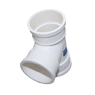 Fitting Kopling Pipa Drainase PVC Siku 2.0mpa Skew Tee Untuk Air