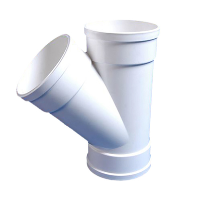 Fitting Kopling Pipa Drainase PVC Siku 2.0mpa Skew Tee Untuk Air