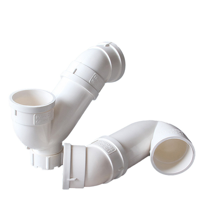 Pipa Drainase PVC Air Perangkap Deodoran Siku Tanpa Mulut Tipe-P Bawah