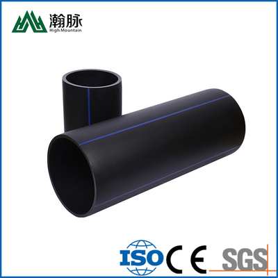 Pipa Pasokan Air HDPE Plastik Pe Diameter Besar Disesuaikan DN250mm ISO9001