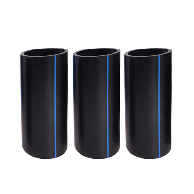 Hitam Hdpe Pipa Pasokan Air 160mm 6 Inch Pe Plastik DN 20