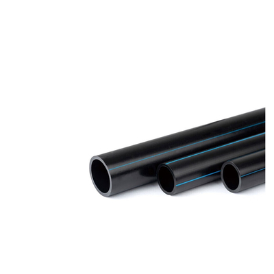Pipa air hdpe yang menarik di strip hitam/biru DN20mm-1600mm