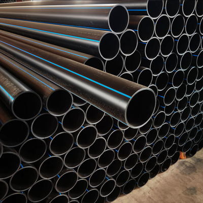 Korosi tahan pipa pasokan air HDPE untuk ukuran dan ketebalan 2.3mm-117.6mm