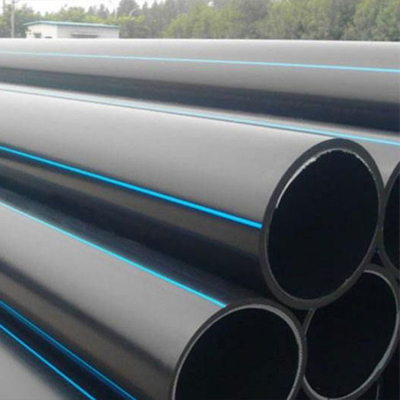 Pipa air HDPE tahan korosi hitam biru