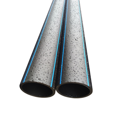 Pipa air HDPE tahan korosi hitam biru