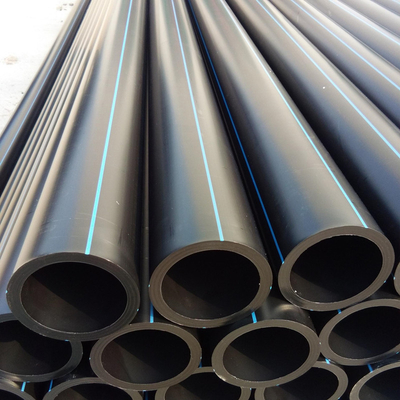 Pipa air HDPE tahan korosi hitam biru