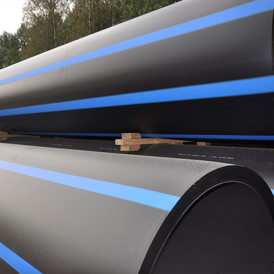 Pipa air HDPE tahan korosi hitam biru