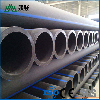 PE Hdpe Pipe Air / PE Pipe Air di Hitam Ukuran Khusus ISO Sertifikasi