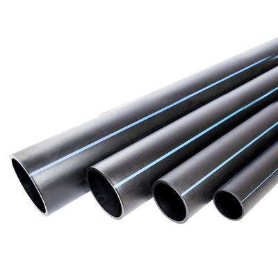 DN16mm-1800mm Hdpe Pipe Pe Pipe bersertifikat ISO9001 dalam warna Biru atau Hitam