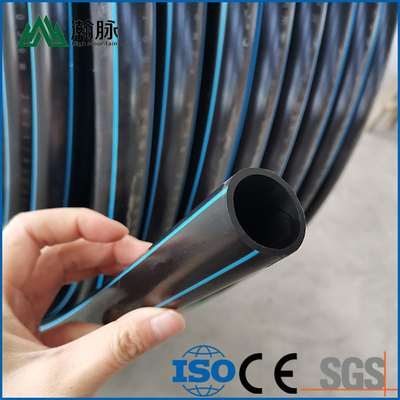 Pipa pasokan air dan drainase HDPE hitam yang tahan lama