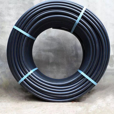 14001 pipa pasokan air HDPE bersertifikat dengan garis biru