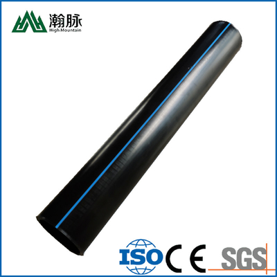 Pipa Pasokan Air HDPE tahan lama dalam Hitam/biru (2.3-117.6mm) Pipa Pasokan Air Bawah Tanah