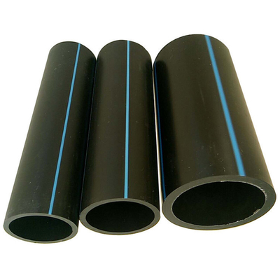 Korosi tahan HDPE pipa pasokan air Untuk disesuaikan Plastik pipa pasokan air Hitam Hdpe pipa