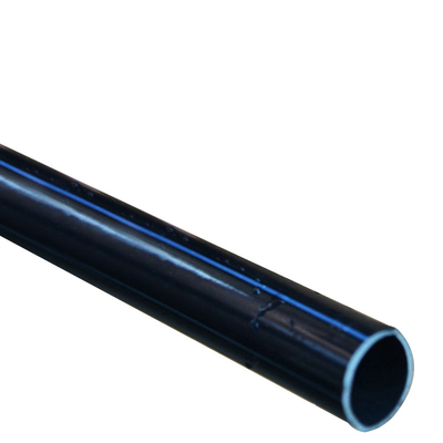 Pipa air HDPE bergaris biru atau hitam untuk pasokan air dan drainase tahan korosi