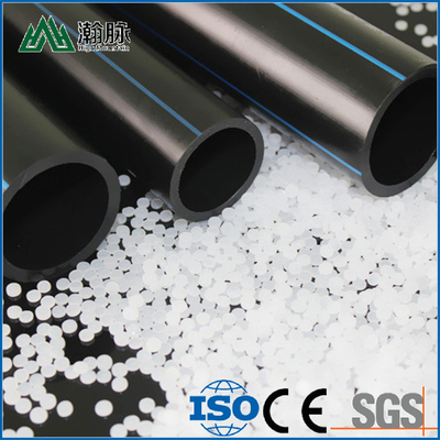 Pipa pasokan air HDPE Polyethylene Density High dengan ketebalan 2,3mm-117,6mm yang cocok untuk jaringan distribusi air