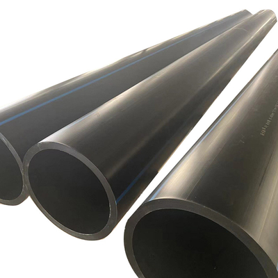 Pipa pasokan air HDPE Polyethylene Density High dengan ketebalan 2,3mm-117,6mm yang cocok untuk jaringan distribusi air