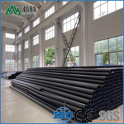 PN6-PN16 Tekanan Rating HDPE pipa pasokan air Terbuat dari bahan baku PE dan Kapasitas Tekanan 1,25mpa-2,5mpa