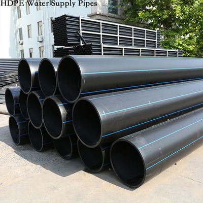 HDPE pipa air bebas kebocoran UV dan tahan beku NSF ISO bersertifikat ukuran 20-1200mm instalasi cepat
