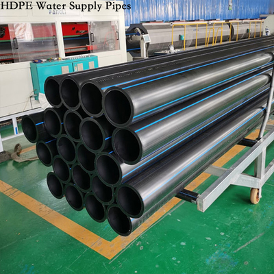 HDPE pipa air bebas kebocoran UV dan tahan beku NSF ISO bersertifikat ukuran 20-1200mm instalasi cepat