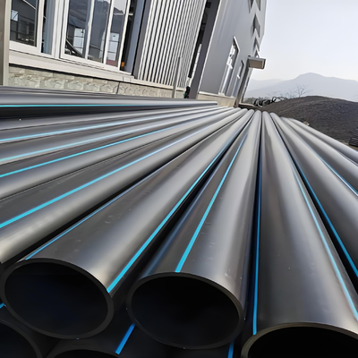 Pipa suplai air HDPE DN20mm-65mm dengan metode koneksi fusi but dan standar GB/T13663-2000