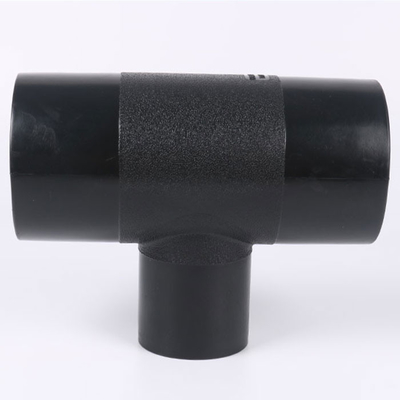 Hot Melt HDPE Pipe Fittings 75 90 110 125 160 200mm HDPE Reducing Tee