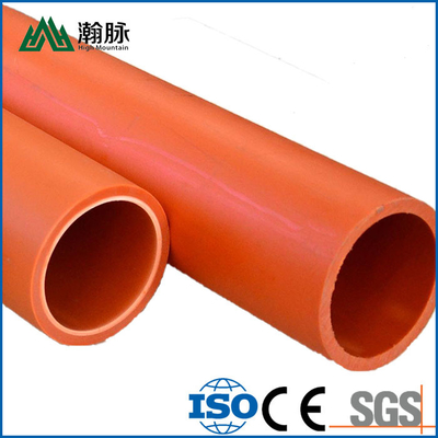 HDPE Solid Wall Cable Protection Tubes Lengan 110mm CPVC MPP Threading